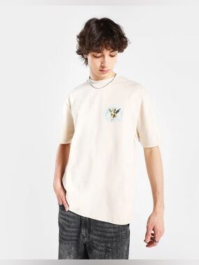 Supply & Demand Cream Short-Sleeve Graphic Tee Size Large